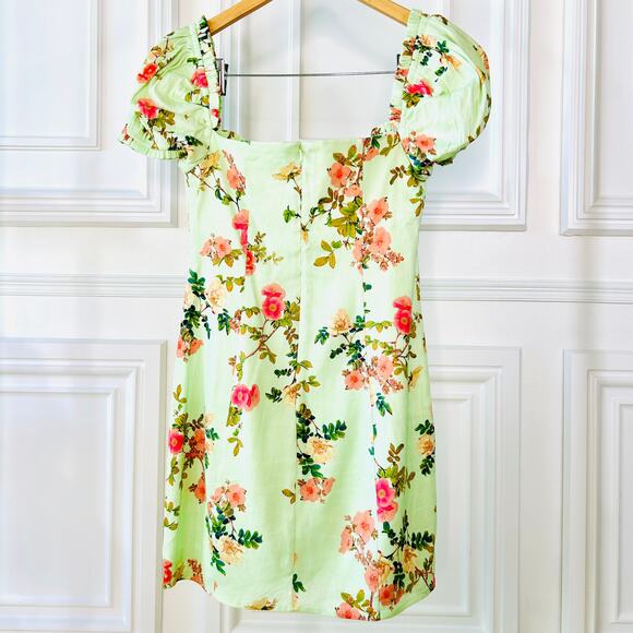 Lovers+Friends Sage Kenna Mini Sundress w/ Floral + Button Detailing NWOT Small - Picture 8 of 10